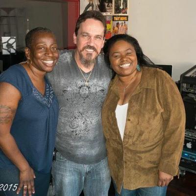 Saundra Williams & Anastasia René after laying down backing vocals to Got Two Reasons