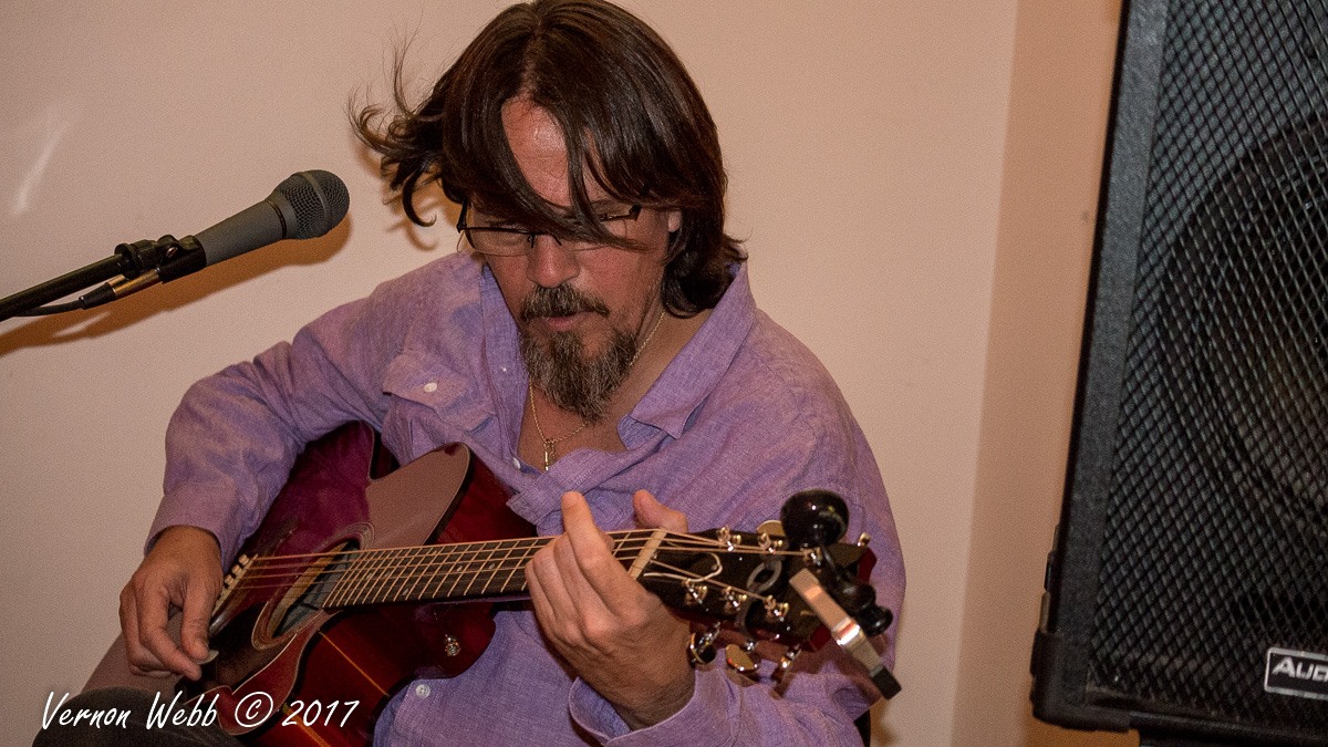 Vernon Webb playing music