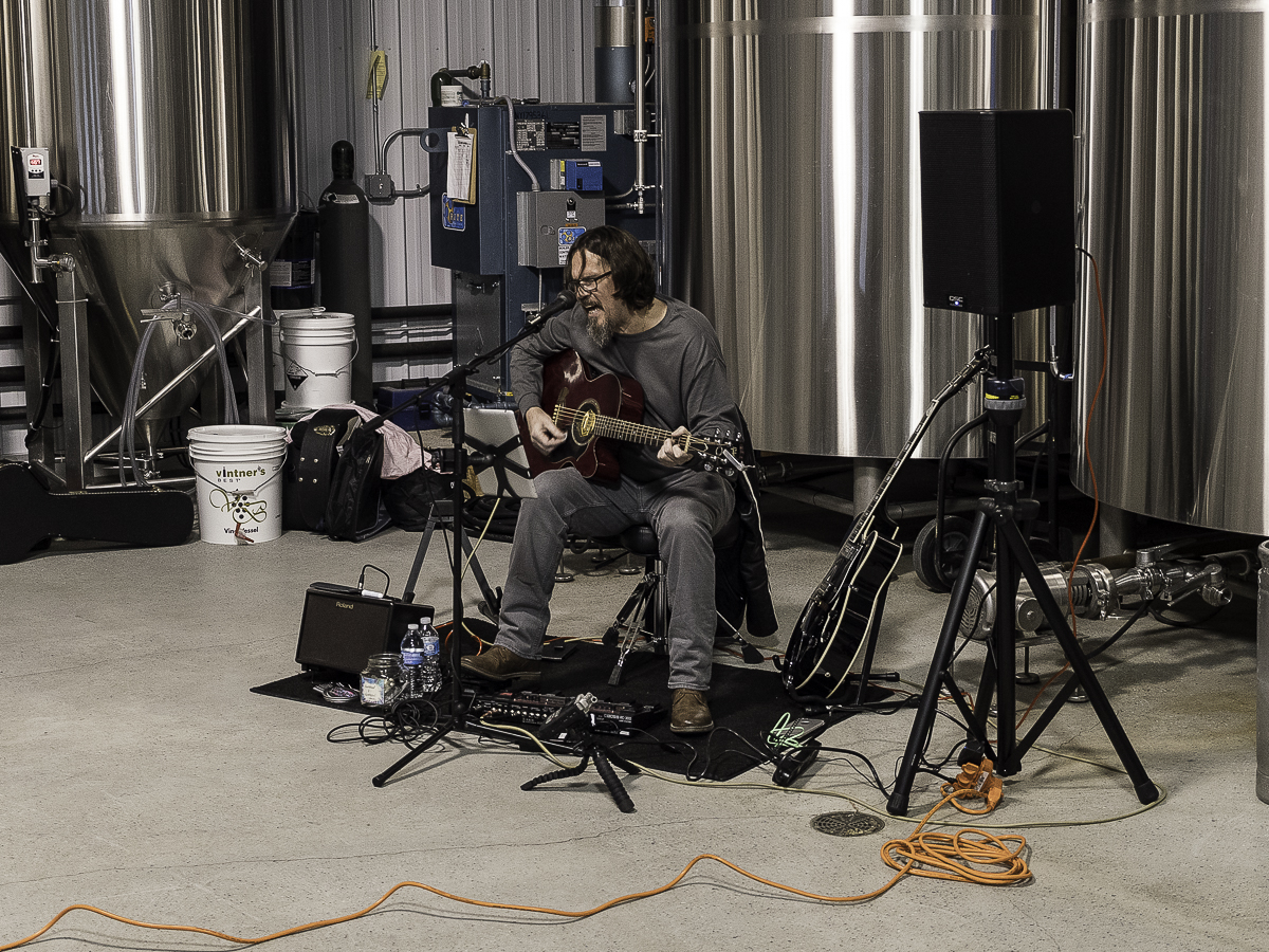 Vernon Webb playing music